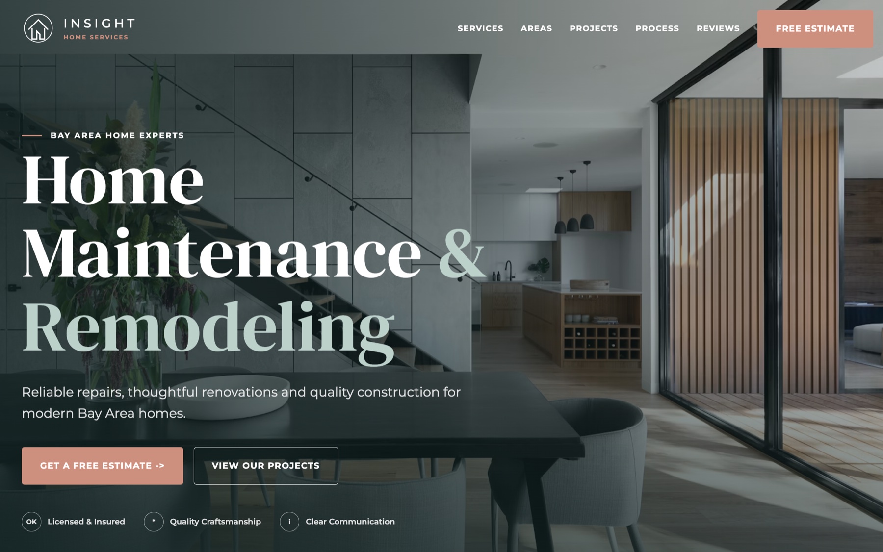 Insight Home Pro website homepage